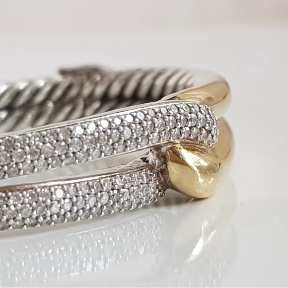 David Yurman Labyrinth Diamond Bracelet with 18k Gold - Picture 2 of 10